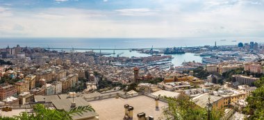 Genoa in a summer day, Italy clipart