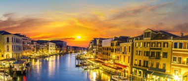 Venedik, İtalya 'daki Kanal Grande