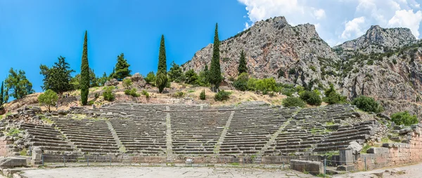 Oude theater in Delphi — Stockfoto