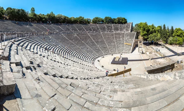 Anfiteatro Epidauro in Grecia — Foto Stock