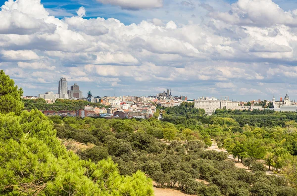 Madrid, İspanya'nın manzarası görünümü — Stok fotoğraf