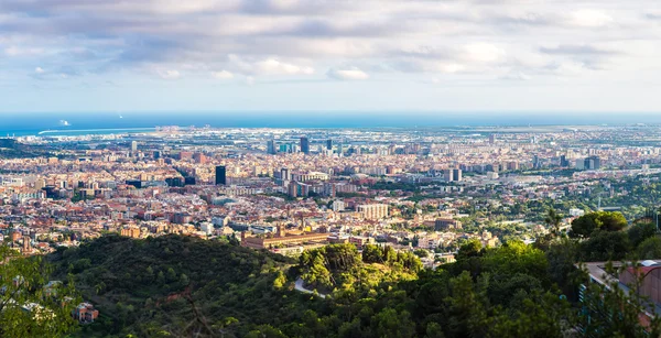 Barcelona in a summer evening — Stock Photo, Image