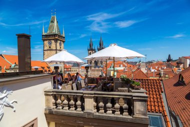 Prag'da çatı Restoran