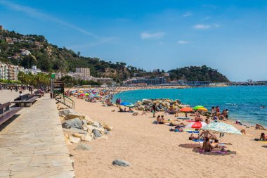 Blanes Costa Brava içinde Beach'de