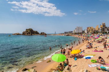Blanes Costa Brava içinde Beach'de