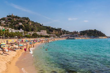 Blanes Costa Brava içinde Beach'de