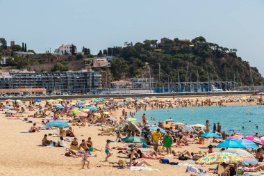 Blanes Costa Brava içinde Beach'de