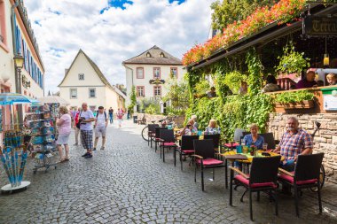 Rudesheim, Almanya'nın eski mimari