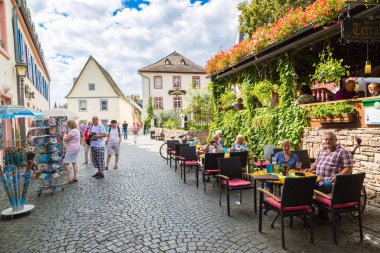 Old architecture of Rudesheim, Germany clipart