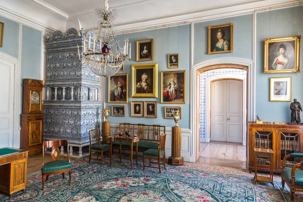 Wnętrze pałacu Rundāle na Łotwie — Zdjęcie stockowe