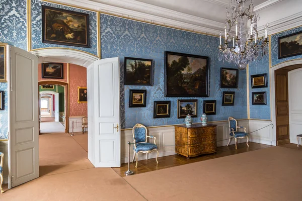 Interior do Palácio Rundale na Letónia — Fotografia de Stock