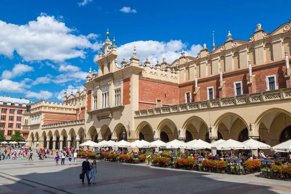 A Main Market Square Krakkó városában — Stock Fotó