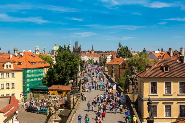 Vista aérea panorámica de Praga — Foto de Stock