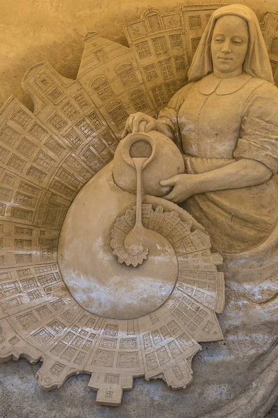 Rzeźby piaskowe w Lido di Jesolo — Zdjęcie stockowe