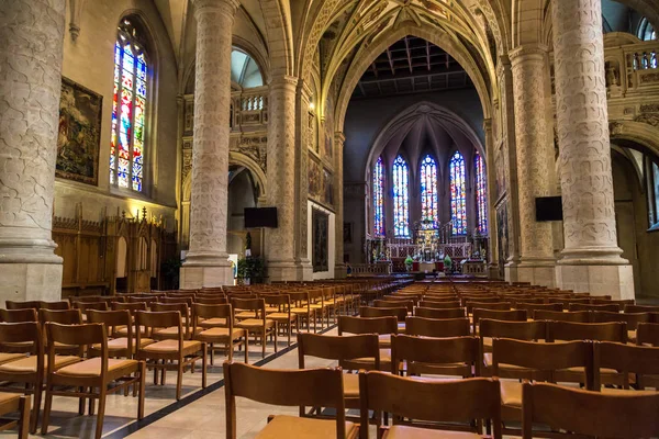 Interior of Notre-dame in Luxembourg — Stock Photo, Image