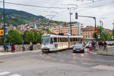 Saraybosna'da eski tramvay