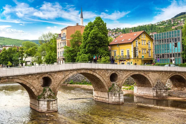 Latin bridge in Sarajevo — Stock Photo, Image