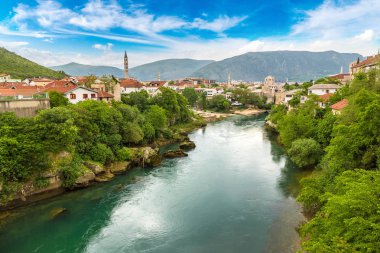 Mostar'ın tarihi merkezinde