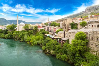 Mostar'ın tarihi merkezinde