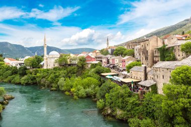Mostar'ın tarihi merkezinde