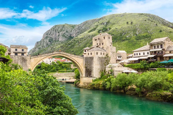 Den gamla bron i mostar — Stockfoto