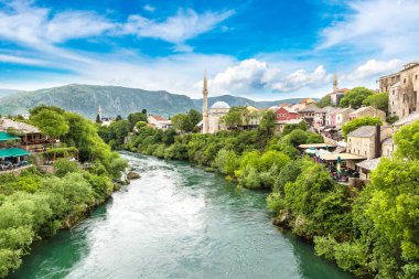 Mostar'ın tarihi merkezinde
