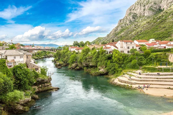 Mostar történelmi városközpontjában — Stock Fotó