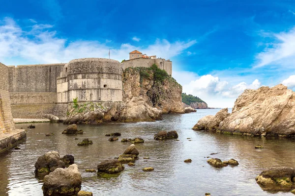 Old fortress in city Dubrovnik — Stock Photo, Image