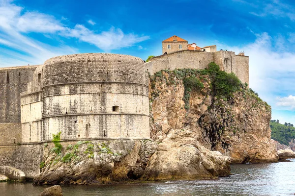 Old fortress in city Dubrovnik — Stock Photo, Image