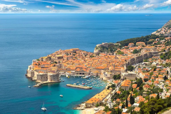 Veduta aerea della città vecchia Dubrovnik — Foto Stock