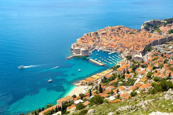Luftaufnahme der Altstadt Dubrovnik — Stockfoto