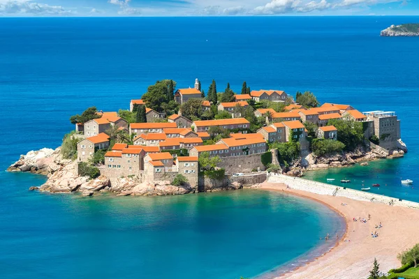 부 드 바 Sveti Stefan 섬 — 스톡 사진