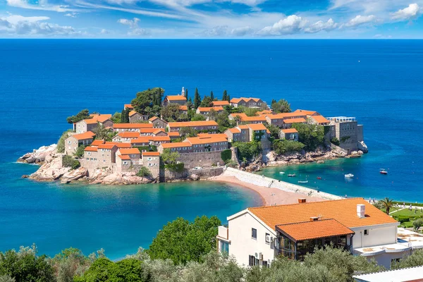 부 드 바 Sveti Stefan 섬 — 스톡 사진