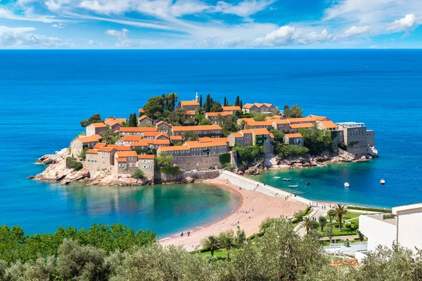 부 드 바 Sveti Stefan 섬 — 스톡 사진