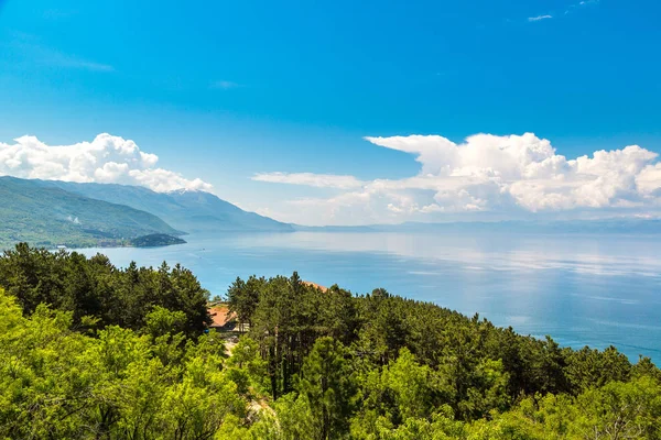 Ohrid ciudad en el día de verano — Foto de Stock