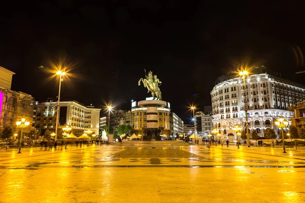 Alexander Grande em Skopje — Fotografia de Stock