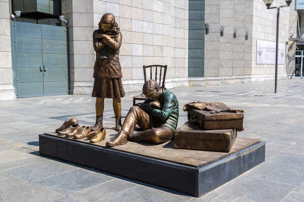 Escultura en Skopje — Foto de Stock