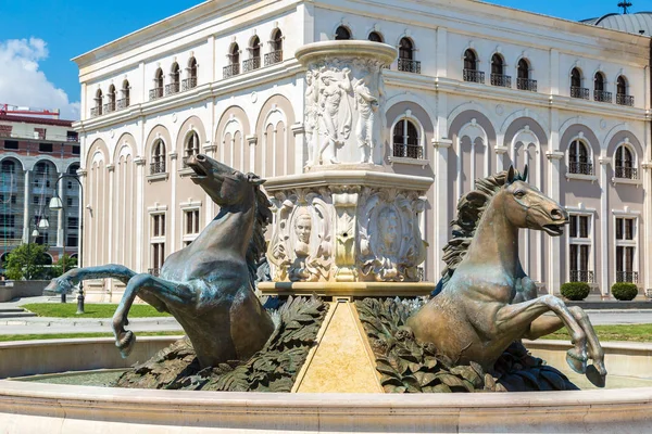 National theatre in Skopje — Stock Photo, Image