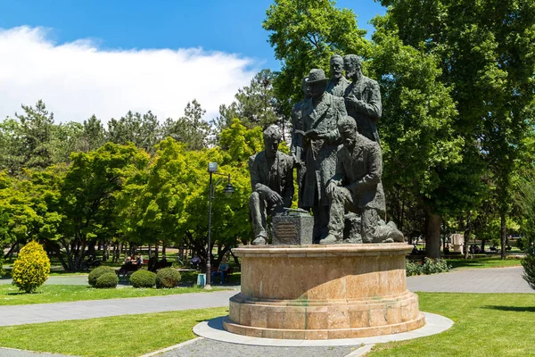 Escultura em Skopje — Fotografia de Stock