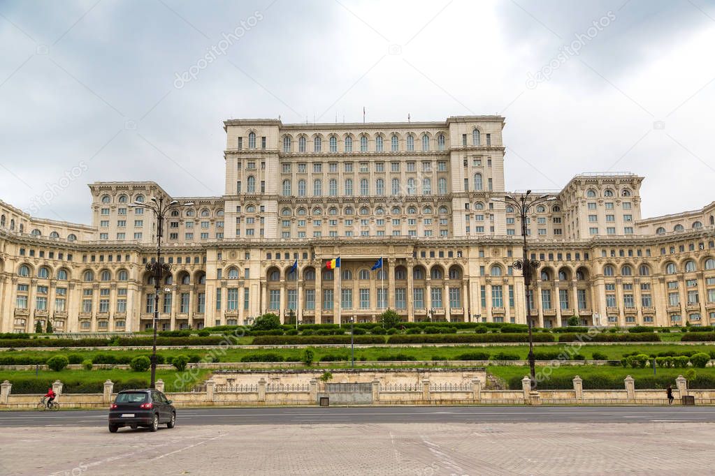 Romanian parliament in Bucharest