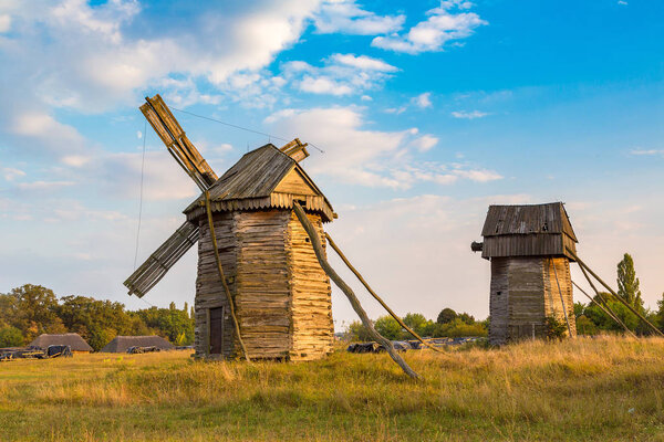 Traditional windmill in Pirogovo