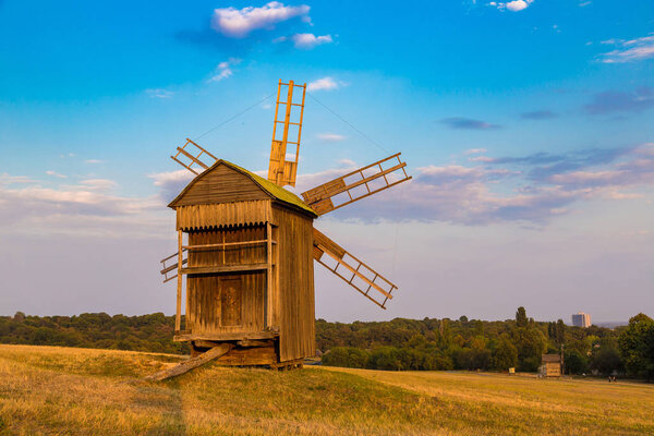 Traditional windmill in Pirogovo