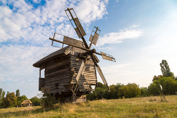 Traditional windmill in Pirogovo