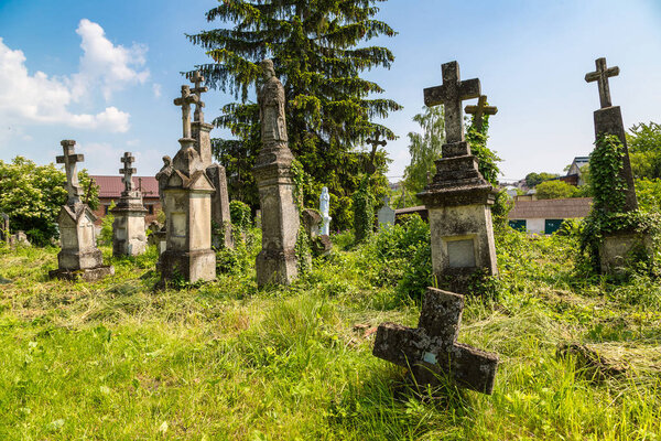 Old cemetery in Ukraine