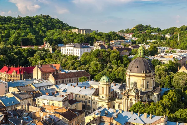 View of Lviv in beautiful day — Stock Photo, Image