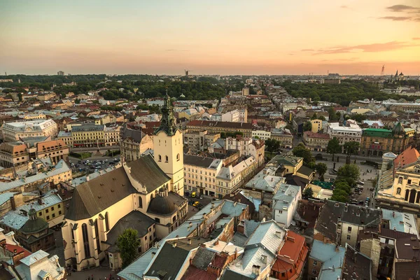 Panoramic view of Lviv — Stock Photo, Image