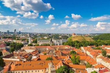 Vilnius cityscape Litvanya