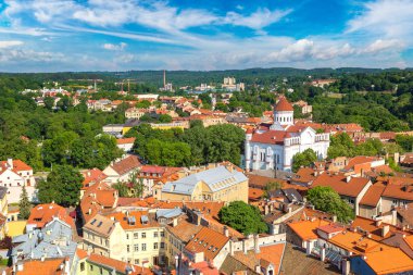 Vilnius cityscape yaz aylarında