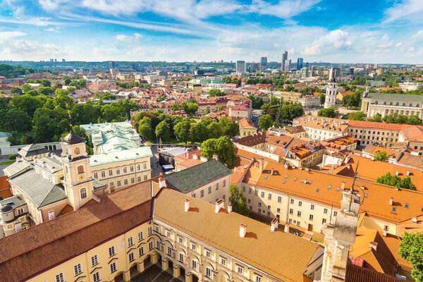 Vilnius cityscape in beautiful summer day in Lithuania