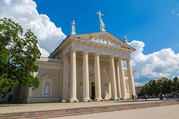 Bazylika katedralna w letni dzień — Zdjęcie stockowe